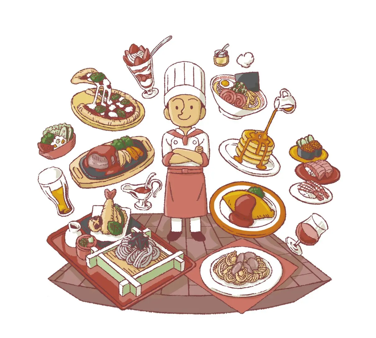 アナログ風サンプルイラスト 1